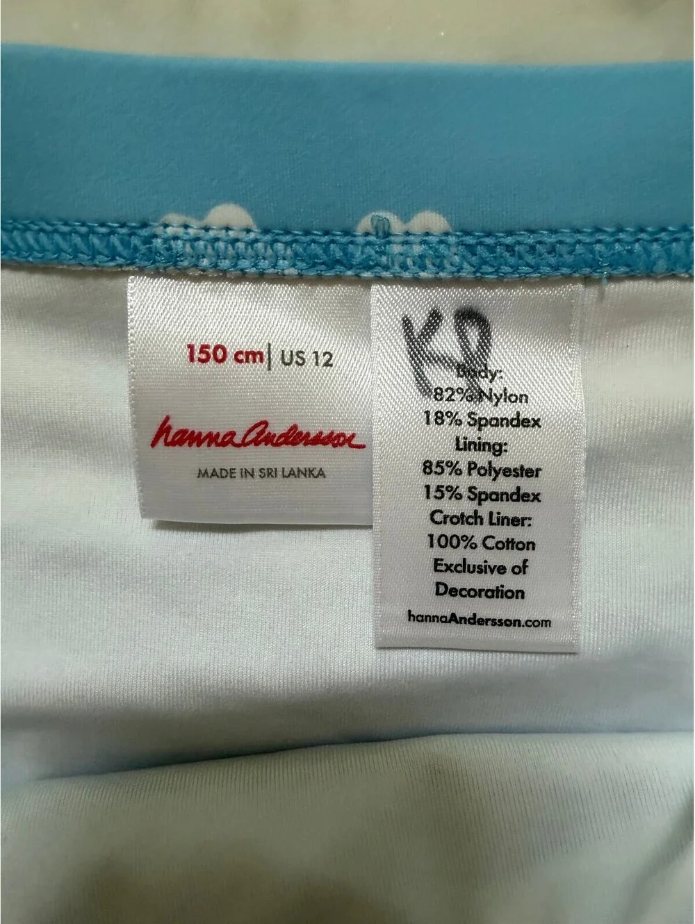 Hanna Andersson Swim Suite - 12Y